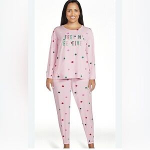 Kids Festive Pajama Set - Purple